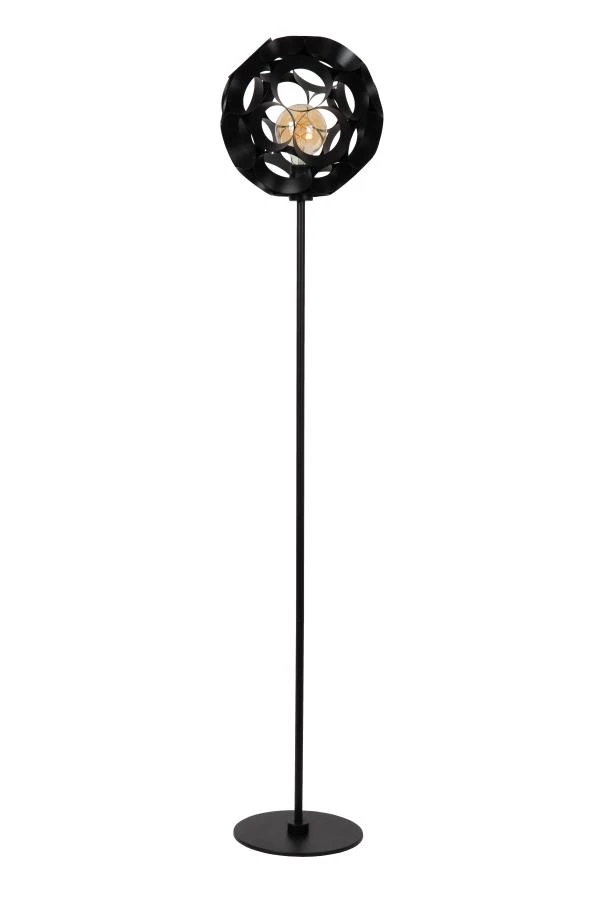 Lucide HANNELORE - Lampadaire - Ø 30 cm - 1xE27 - Noir - éteint